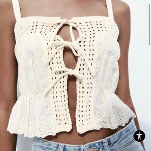 Zara Crochet crop Top